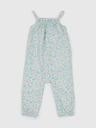 GAP Baby lněný květovaný overal GAP