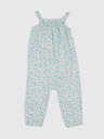 GAP Baby lněný květovaný overal GAP