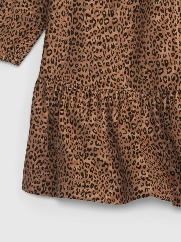 GAP Baby šaty se vzorem leopard GAP