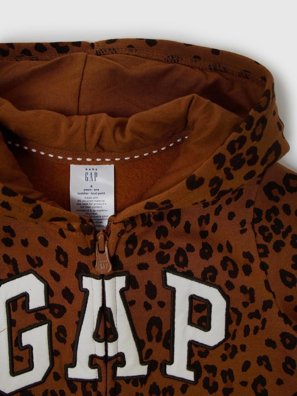 GAP Baby mikina s logem leopard GAP
