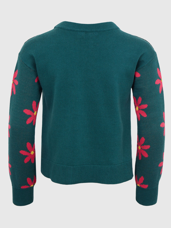 GAP Dětský svetr s květinovým vzorem GAP