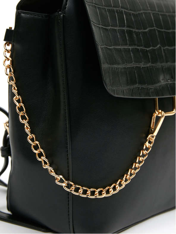 Orsay Černý dámský batoh s krokodýlím vzorem ORSAY
