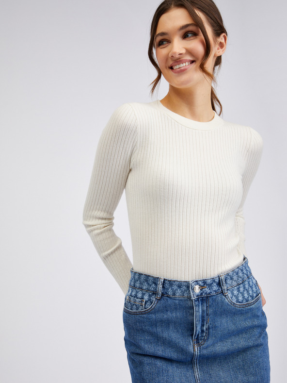 Orsay Modrá dámská džínová sukně ORSAY