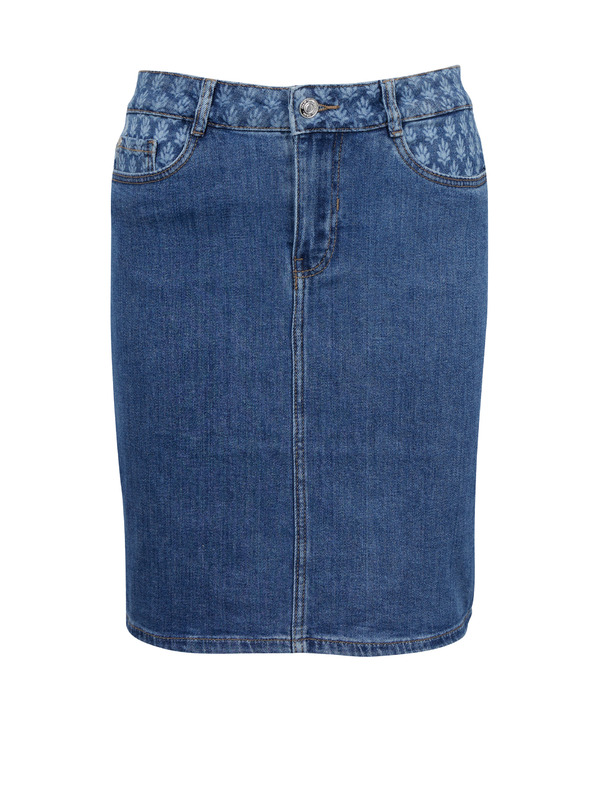 Orsay Modrá dámská džínová sukně ORSAY