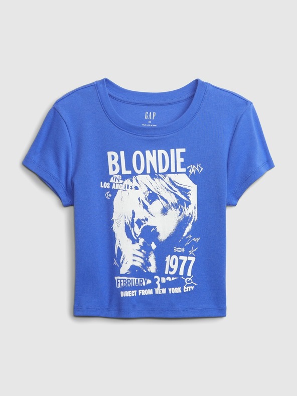 GAP Tričko crop s potiskem GAP