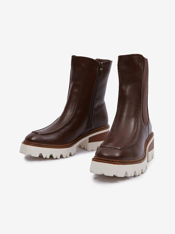 Orsay Tmavě hnědé dámské zimní boty ORSAY