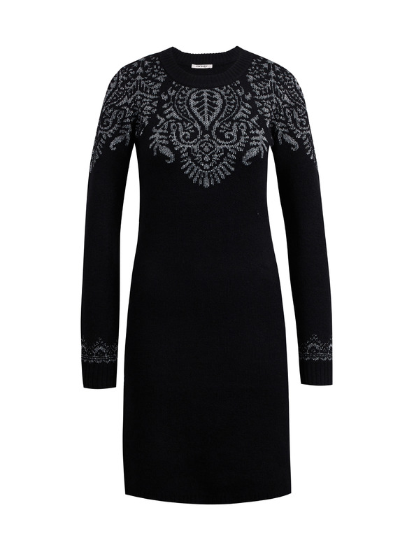 Orsay Černé dámské svetrové šaty ORSAY