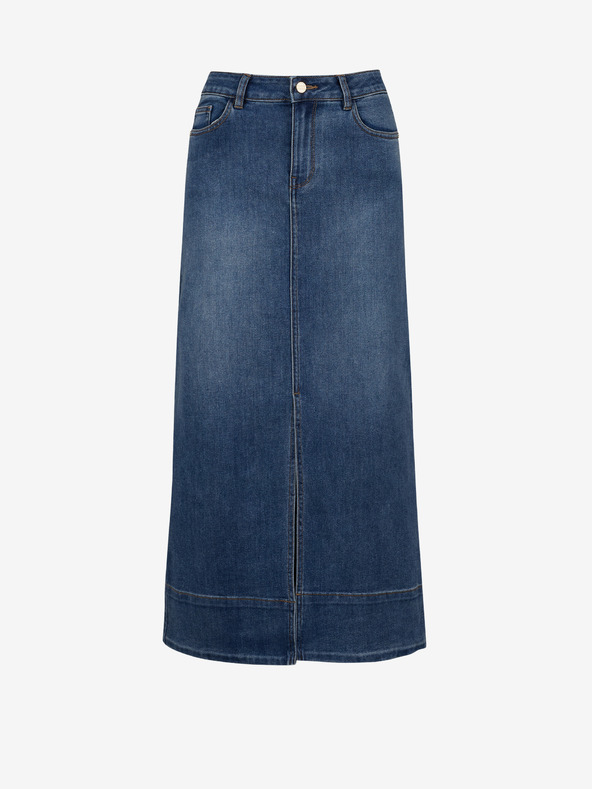 Orsay Modrá dámská džínová midi sukně ORSAY