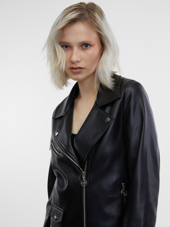 Orsay Černá dámská koženková bunda ORSAY