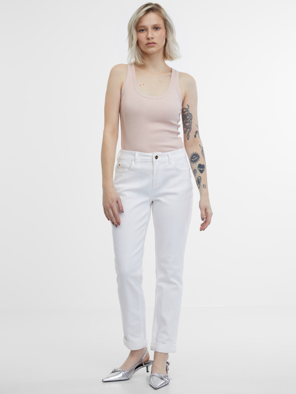 Orsay Bílé dámské boyfriend džíny ORSAY