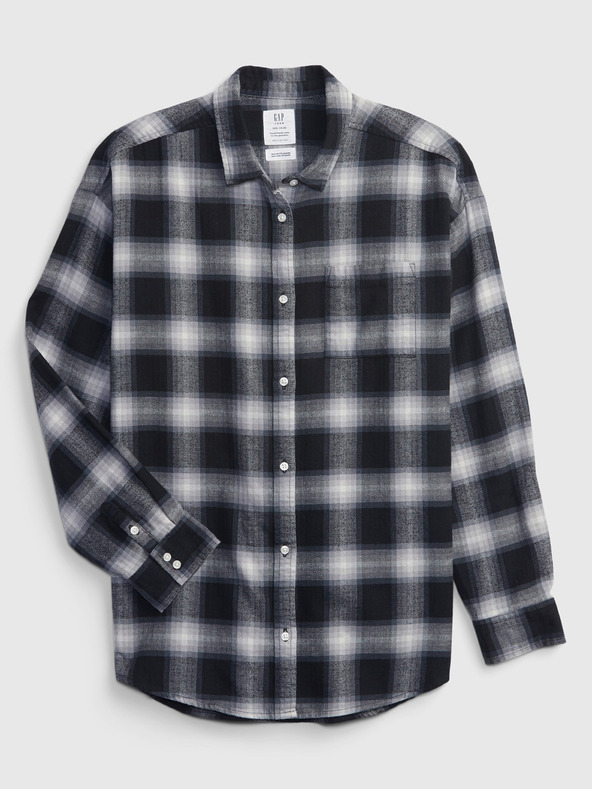 GAP Dětská flanelová košile kostka organic GAP