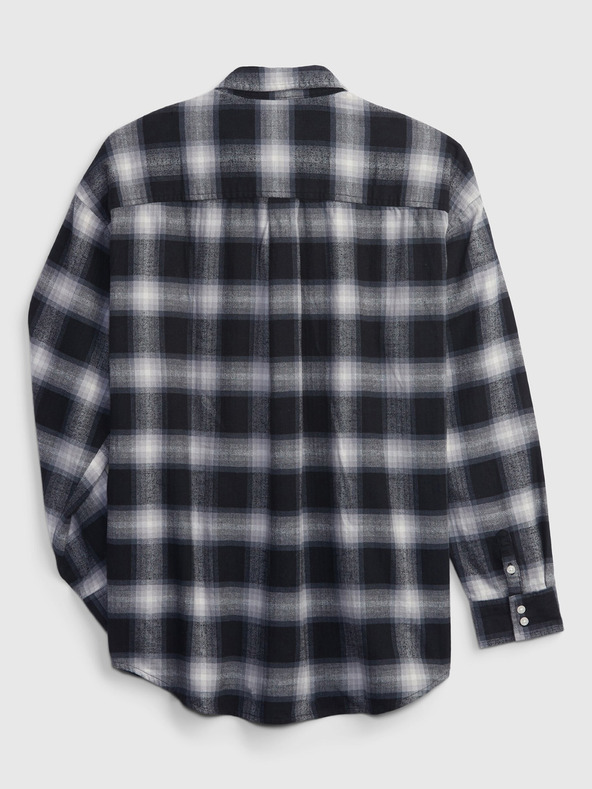 GAP Dětská flanelová košile kostka organic GAP
