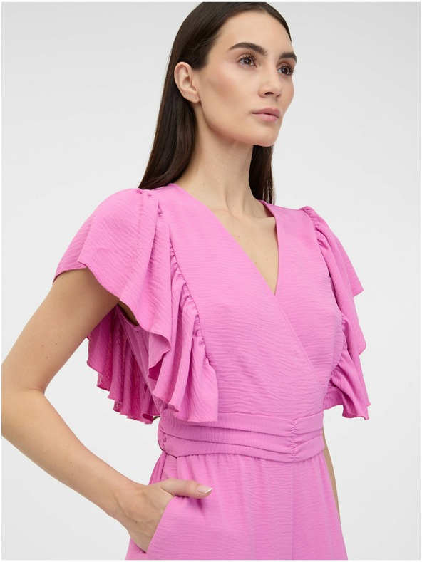 Orsay Růžový dámský maxi overal ORSAY