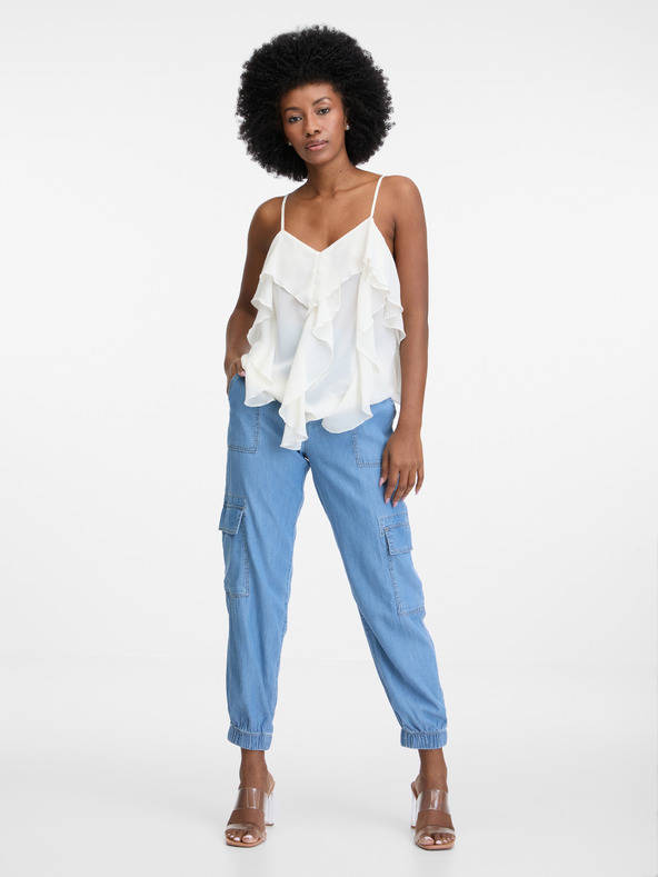 Orsay Modré dámské džínové kalhoty ORSAY