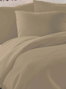 Kvalitex Saténové prodloužené povlečení LUXURY COLLECTION 140x220, 70x90cm béžové