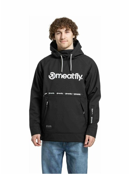 Meatfly Meatfly pánská softshell bunda Jax Black / White |