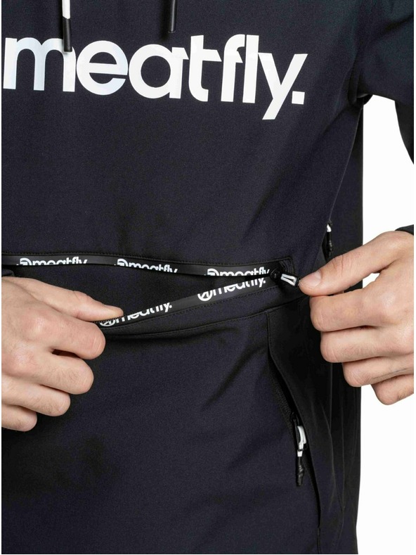 Meatfly Meatfly pánská softshell bunda Jax Black / White |