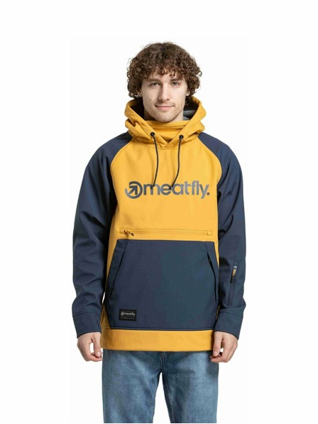 Meatfly Meatfly pánská softshell bunda Jax Saphire Blue / Camel |