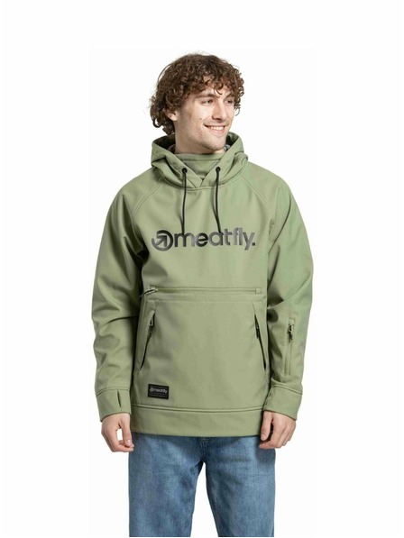 Meatfly Meatfly pánská softshell bunda Jax Olive / Black |