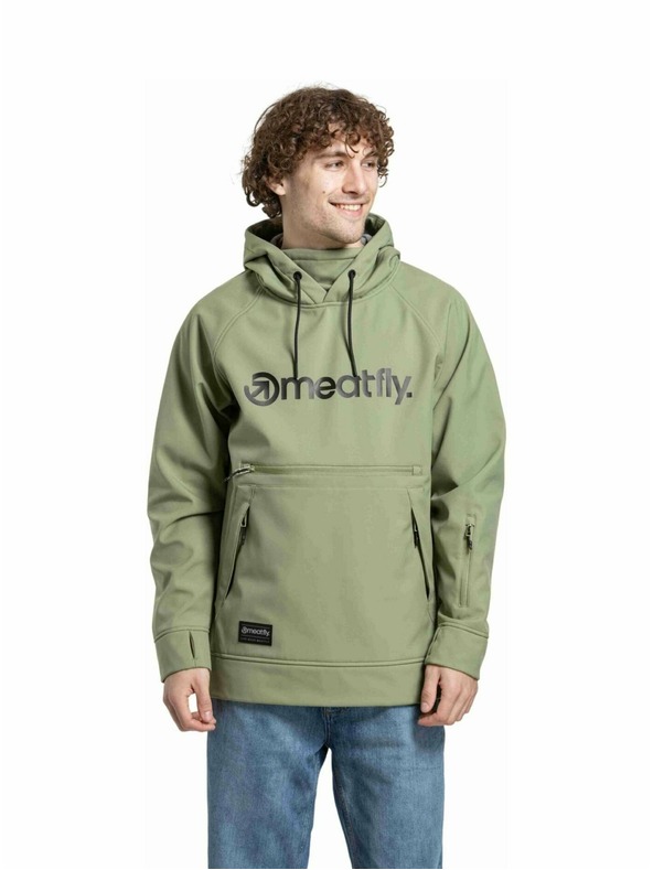 Meatfly Meatfly pánská softshell bunda Jax Olive / Black |