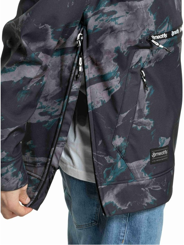 Meatfly Meatfly pánská softshell bunda Jax Mossy Botanical |