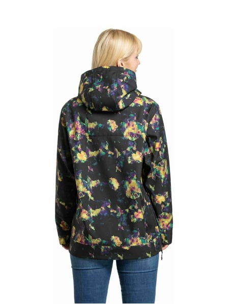 Meatfly Meatfly dámská softshell bunda Alita Dark Aquarel | Mnohobarevná |