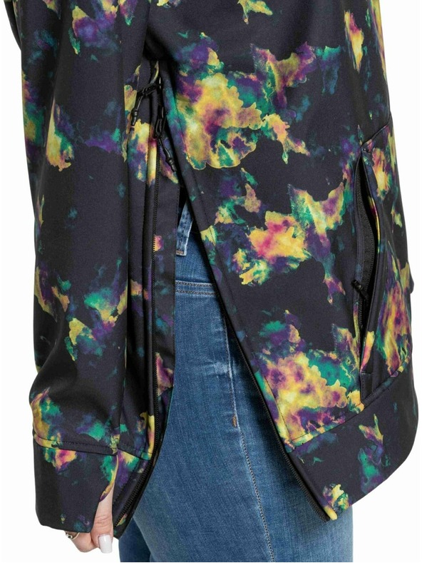 Meatfly Meatfly dámská softshell bunda Alita Dark Aquarel | Mnohobarevná |