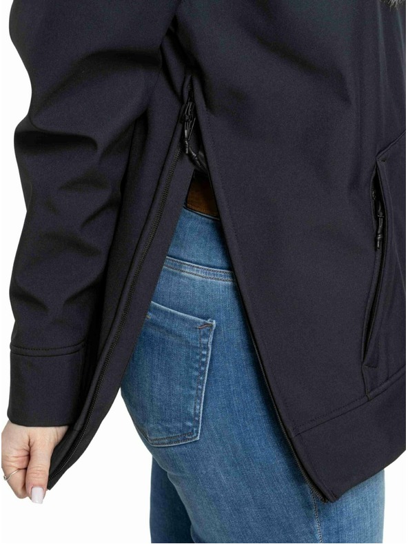 Meatfly Meatfly dámská softshell bunda Alita Black / White