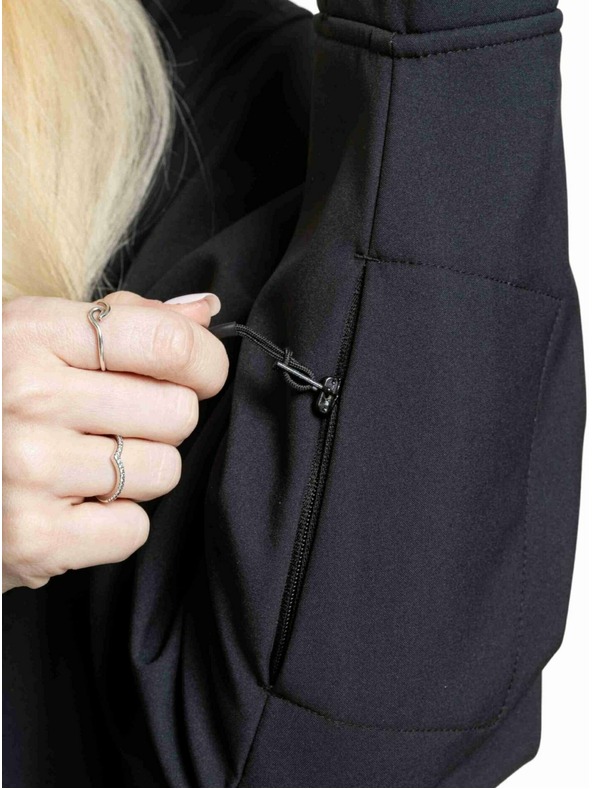 Meatfly Meatfly dámská softshell bunda Alita Black / White