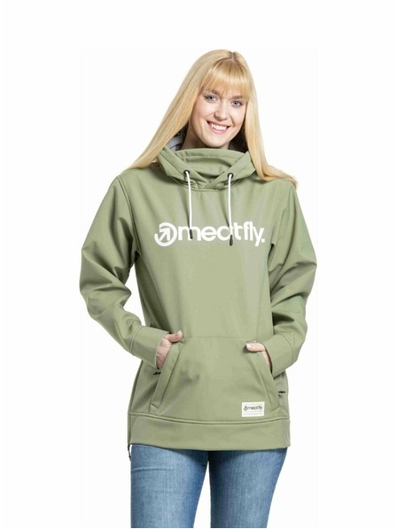 Meatfly Meatfly dámská softshell bunda Alita Olive / White