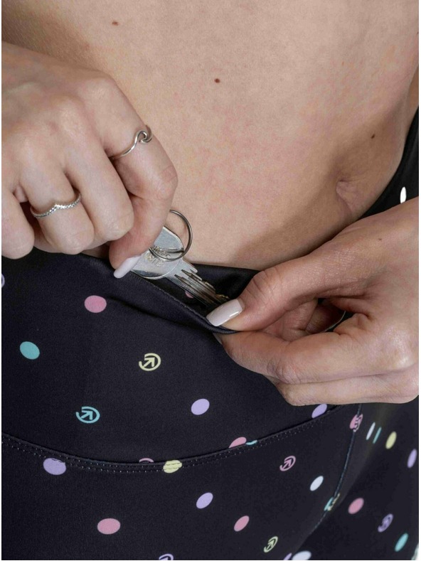 Meatfly Meatfly dámské legíny Arabel Black / Color Dots