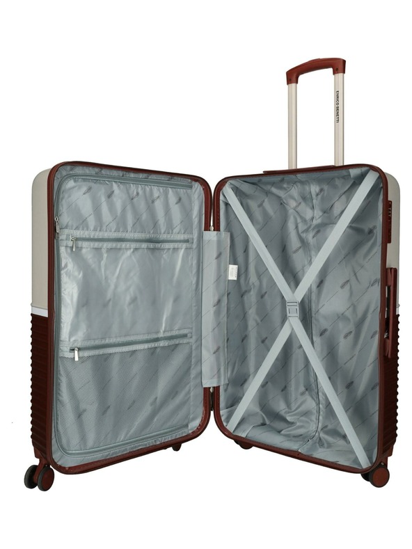 Enrico Benetti Cestovní kufr Enrico Benetti Princetown L Bordeaux/Pink