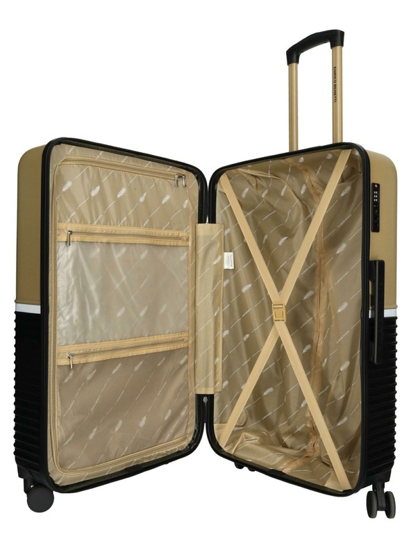 Enrico Benetti Cestovní kufr Enrico Benetti Princetown L Black/Camel