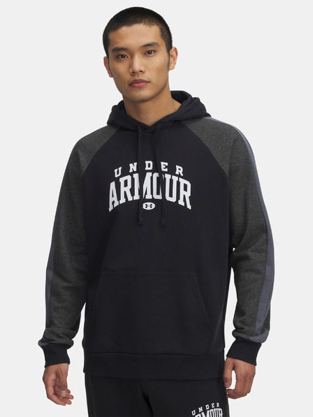 Under Armour Pánská mikina Under Armour UA Rival Flc CB Hood-BLK