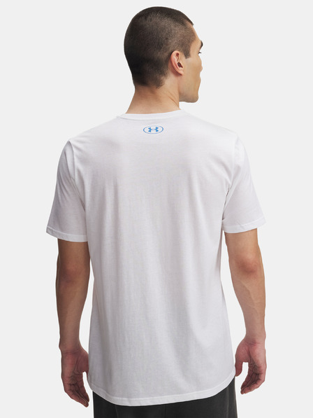 Under Armour Pánské tričko Under Armour UA TRIPLE STACK LC LOGO SS-WHT