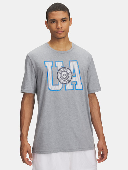Under Armour Pánské tričko Under Armour UA COLLEGE CREST LOGO SS-GRY