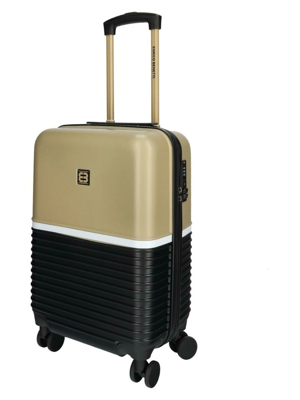 Enrico Benetti Cestovní kufr Enrico Benetti Princetown S Black/Camel