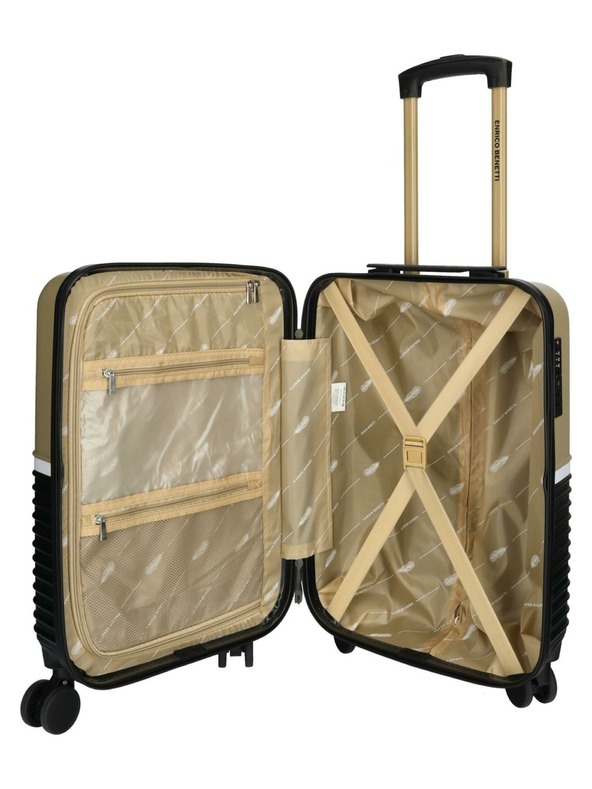 Enrico Benetti Cestovní kufr Enrico Benetti Princetown S Black/Camel