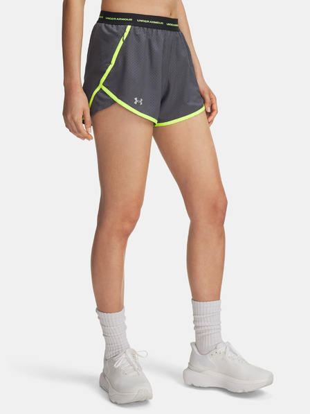 Under Armour Dámské kraťasy Under Armour UA Fly By 3'' Novelty Short-GRY