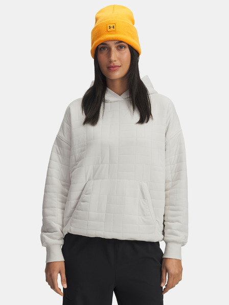 Under Armour Dámská mikina Under Armour Unstoppable Flc Txtr Hoodie-WHT