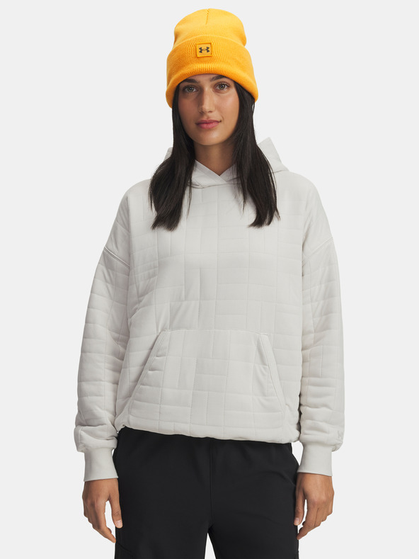 Under Armour Dámská mikina Under Armour Unstoppable Flc Txtr Hoodie-WHT