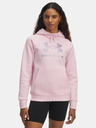 Under Armour Dámská mikina Under Armour UA Rival Flc Shimmer Hdy-PNK