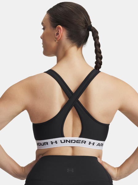 Under Armour Dámská podprsenka Under Armour Crossback Mid Bra-BLK