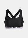 Under Armour Dámská podprsenka Under Armour Crossback Mid Bra-BLK
