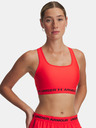 Under Armour Dámská podprsenka Under Armour Crossback Mid Bra-RED