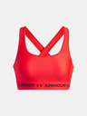 Under Armour Dámská podprsenka Under Armour Crossback Mid Bra-RED