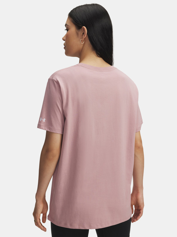 Under Armour Dámské tričko Under Armour Rival OS Campus Tee-PNK