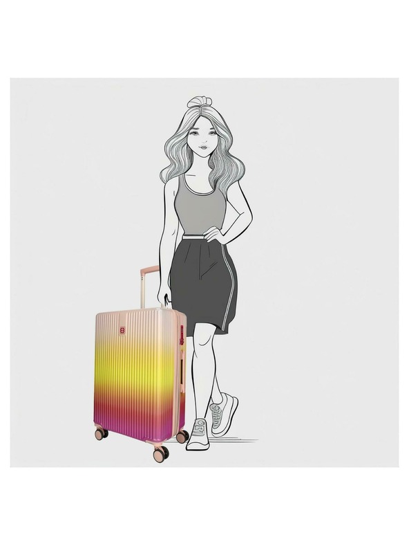 Enrico Benetti Cestovní kufr Enrico Benetti Havana M Fuchsia