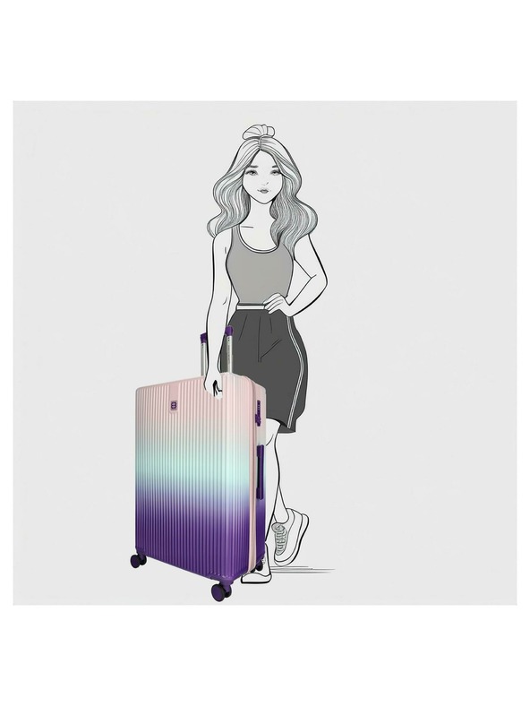 Enrico Benetti Cestovní kufr Enrico Benetti Havana L Purple