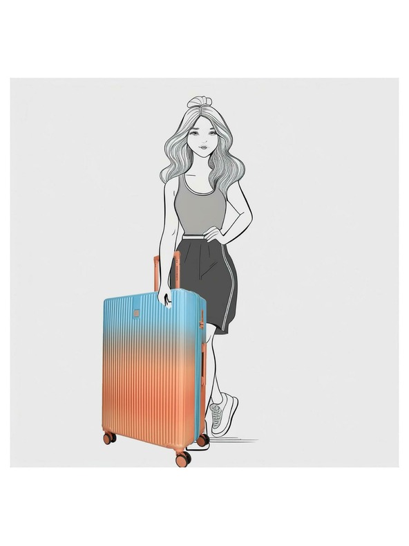 Enrico Benetti Cestovní kufr Enrico Benetti Havana L Salmon